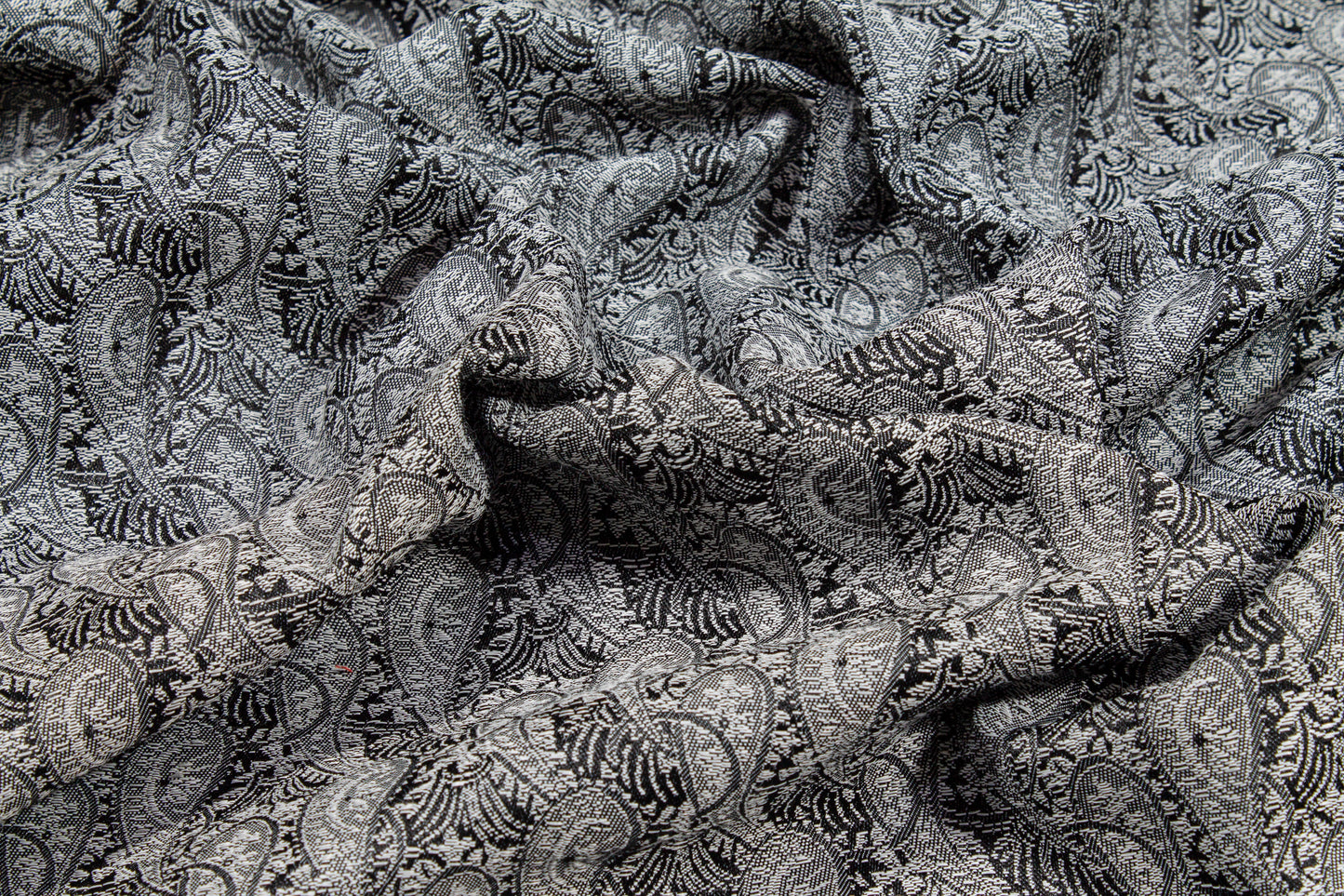 Paisley Jacquard - Gray and Black