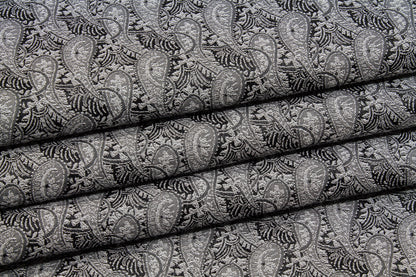 Paisley Jacquard - Gray and Black