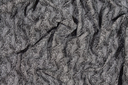 Paisley Jacquard - Gray and Black